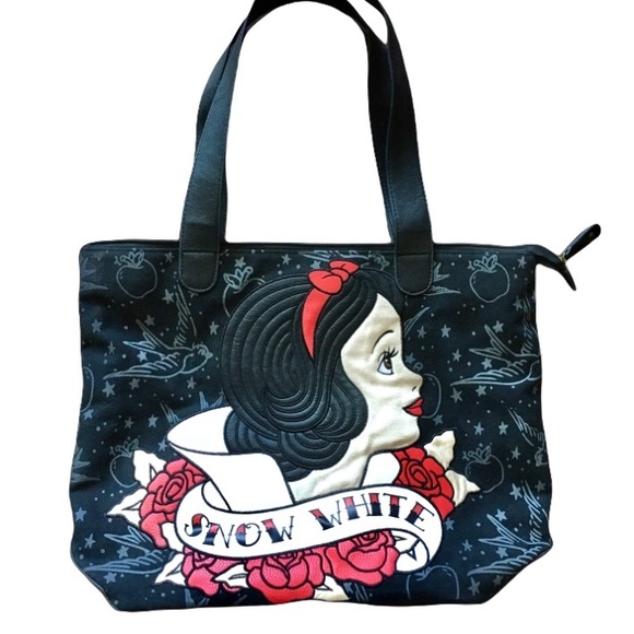 Loungefly Handbags - ⚡ 3 X Host Pick⚡Disney Loungefly Snow White Fabric Faux Leather Tote